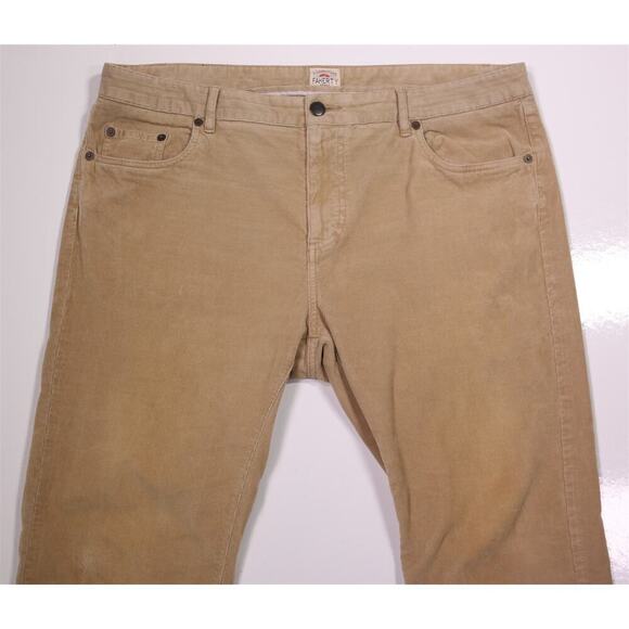 Faherty Other - Faherty Light Brown Corduroy Organic Cotton-Lyocell 5-Pocket Pants 38x29